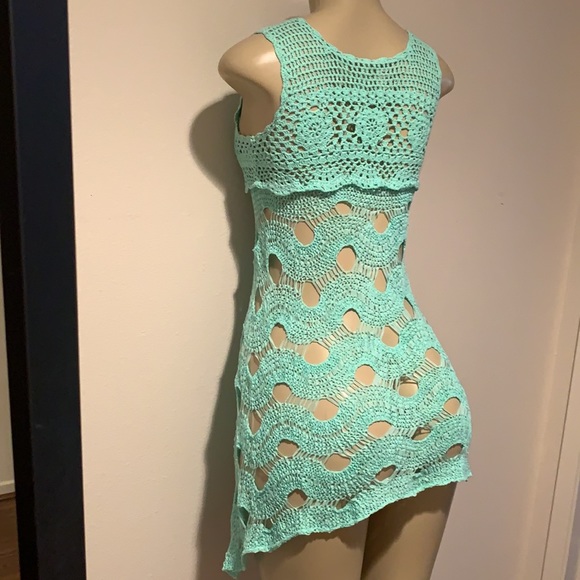 NWOT💗Teal crochet top - Picture 7 of 11